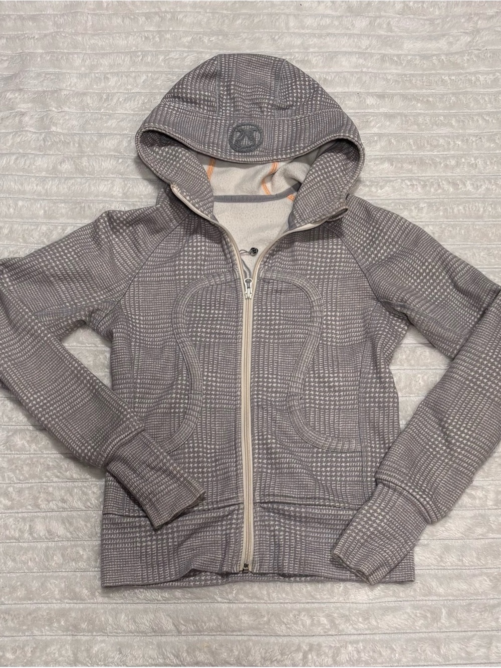 Lululemon Scuba Glen Check Hooded Full Zip